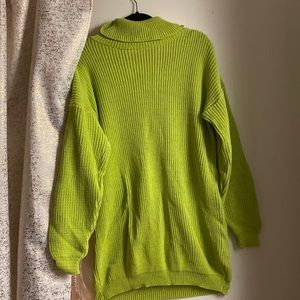 Lime Green Oversized Sweater